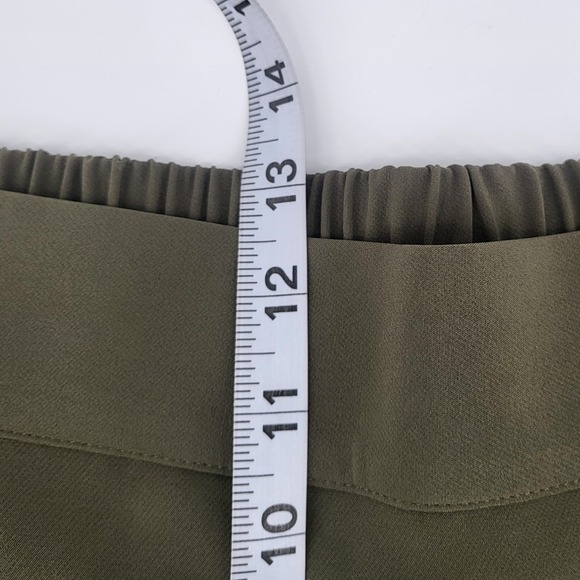 Vince Camuto Olive Green pull Dress Pants women's Medium Career Casual Stretch - Picture 6 of 7